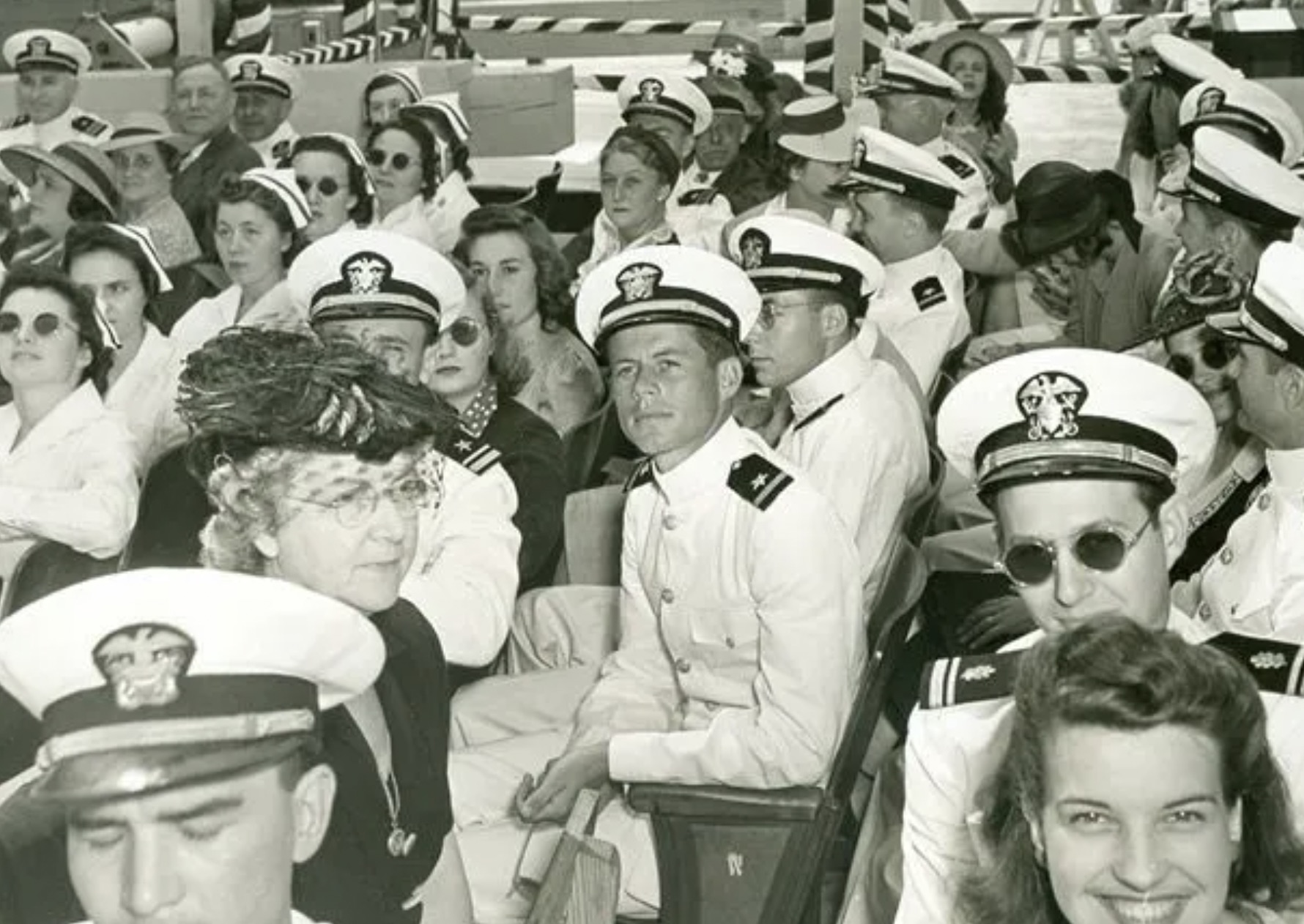 Kennedy in the Navy before deployment.